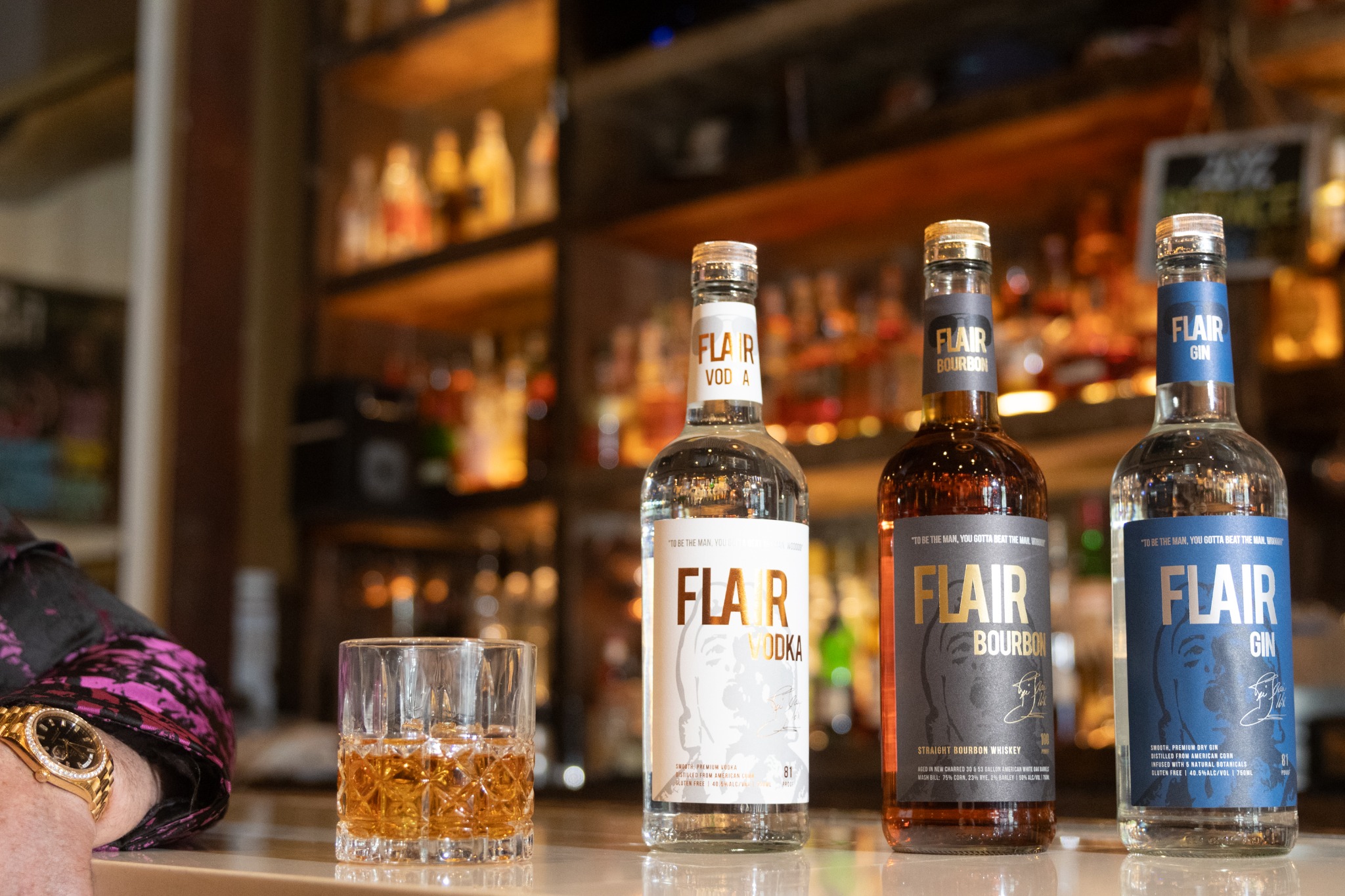 Flair Spirits campaign imagery